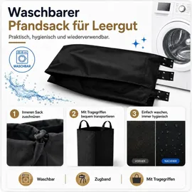 DanDiBo Ambiente Getränkekistenregal 4 Kisten 96703 40 x 30 x 100 cm Schwarz