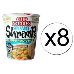 Nissin NISSIN Instant Nudeln Cup Sojasauce Garnelen 8 x 63g 1 BOX