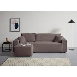 OTTO home Ecksofa OTTO HOME "CASSI L-Form, 241cm - OTTO. Verlässliche Qualität.", taupe, B:241cm H:80cm T:48cm, Sofas, Ecksofa, Schlaffunktion (133/200), Bettkasten, Tonnentaschen-Federkern, Cord