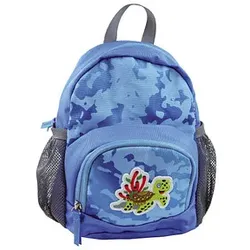 DONAU Kindergartenrucksack Mini Schildkröte Kunstfaser blau/camouflage