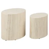 VCM Mice Couchtisch Satz von 2 Stück beige.
