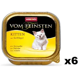 Animonda Cat Vom Feinsten Kitten mit Geflügel 6x100g