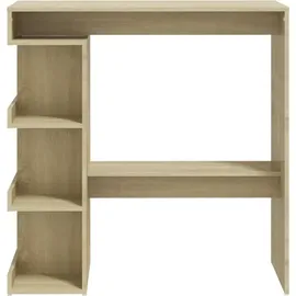 vidaXL Bartisch mit Regal 100 x 50 x 101,5 cm Braun