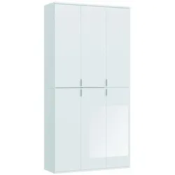 Garderobenschrank Kombination Projekt X - Weiß / Hochglanz