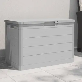 vidaXL Outdoor-Kissenbox 77,5 x 44,5 x 53 cm Grau