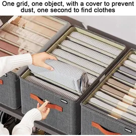 luxuskollektion Kleiderschrank Organizer 2er Set 9-tlg. grau