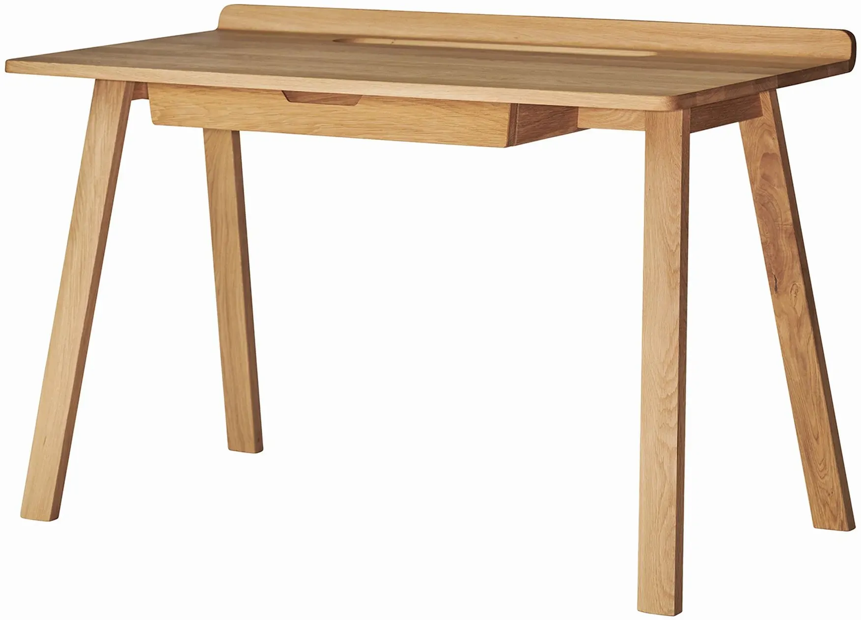 Schreibtisch Nara aus Eichenholz, skandinavisches Design, natur, 1 Schublade, 120x60 cm