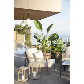 Brafab Windlicht Belfort Aluminium Beige