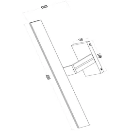 Maytoni Bilderleuchte Decart Schwarz max. 12 Watt