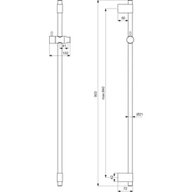 Ideal Standard Idealrain Pro Brausestange 900mm
