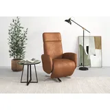 TV-Sessel SIT & MORE "Grenoble, inkl. Kopfteilverstellung", braun (cognac), B:71cm H:110cm T:82cm, Sessel, wahlweise mit 2 Motoren, Akku & Aufstehhilfe