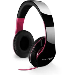 Fantec SHP-250AJ Kopfhörer Verkabelt Kopfband Musik Schwarz, Pink