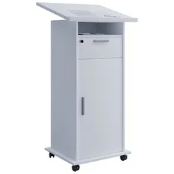 VCM Stehpult »Meeta«, BxHxL: 50 x 108,3 x 60 cm - weiss