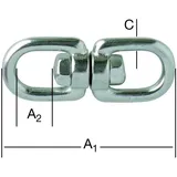 august vormann gmbh & co.kg Wirbel Auge/Auge 60 x 13 x 5 mm 2 Stück