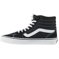 Vans Filmore Hi Sneaker, Suede Canvas Black White, 42 EU