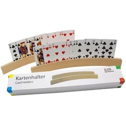 GICO Spiel, GICO Kartenhalter Spielkartenhalter aus Holz Länge