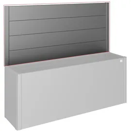 Biohort Sichtschutz 400 x 100 x 91 cm Dunkelgrau-Metallic