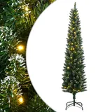 vidaXL Künstlicher Weihnachtsbaum Schlank 300 LEDs 180 cm