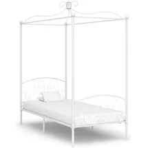 vidaXL Himmelbett 90 x 200 cm Weiß