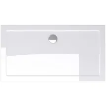 doporro Duschtasse Duschwanne Faro2w 70x120x4 Flach Aus Acryl In Weiß Rechteckig Din-anschlüsse Für Bodenebene Montage Geeignet - Doporro