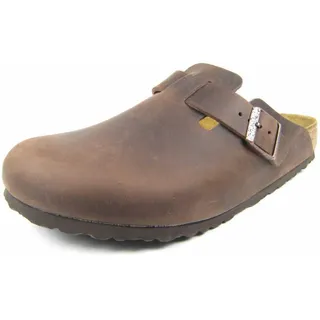 Birkenstock Boston Nubukleder geölt schmal habana 38