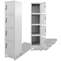 VidaXL Schließfachschrank mit 4 Fächern 38x45x180 cm