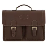 Mika Robbert Aktentasche Leder 41 cm braun