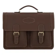 Mika Robbert Aktentasche Leder 41 cm braun