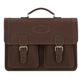 Mika Robbert Aktentasche Leder 41 cm braun