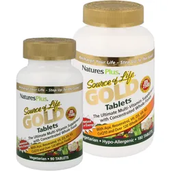Natures Plus Source of Life GOLD Tabletten - Packungsgröße: 180 Tabletten