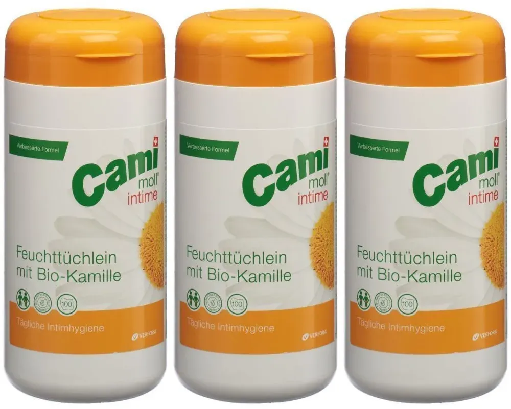 Cami Moll Feuchttücher für den Intimbereich mit Kamille