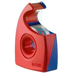 Tesa Easy Cut Handabroller, Blau, Dunkelrot