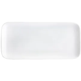 Kahla 207745A90020C Pronto Tablett rechteckig 20 x 9 cm | weißer Servierteller aus Porzellan