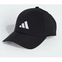 Adidas New Logo Embroidered Baseball Kappe Black / White
