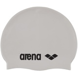 Arena Unisex – Erwachsene Classic Silicone Badekappe, White-Black (15), Einheitsgröße EU