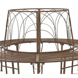 vidaXL Baumbank Ø 160 x 89 cm Braun