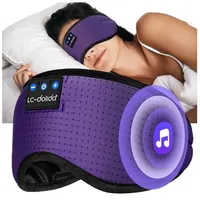 LC-dolida Schlafmaske mit Bluetooth Kopfhörer, 3D Bluetooth Schlafmaske, 3D Augenmaske für Schlafmaske, Schlafkopfhörer für Seitenschläfer, Meditation, Geschenke