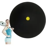 Single Dot Squashbälle,Sport-Squashbälle | Racquetballbälle aus weichem Gummi, einzelner gelber Punkt,Tragbarer Schlägerball, Squash-Ausrüstung für einfache Ballkontrolle, langsame Geschwindigkeit