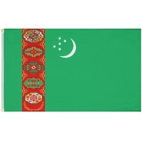 Turkmenistan MUWO "Nations Together" Flagge 90x150cm-Größe:Einheitsgröße