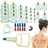 MYMM 26 Schröpfbecher-Sets Biomagnetische Traditionelle Professionelle Chinesische Therapie Massage Vakuum Schröpfset Haushalt Pull Out Schröpfen Kit/Hijama Chinesische Massage Saugnapf