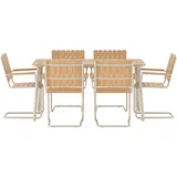 venture home Gartentisch 150 x 90 x 75 cm Beige