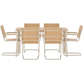 venture home Gartentisch 150 x 90 x 75 cm Beige