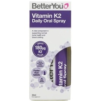 (25ml, 910,00 EUR/1L) BetterYou Vitamin K2 Oral Daily Oral Spray - 25 ml.