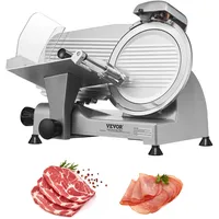 Vevor Kommerzieller Fleischschneider 340 W Schwarz