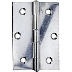 GAH Alberts Tür-Scharnier halbbreit, gerollt B58xH80mm Edelstahl, rostfrei