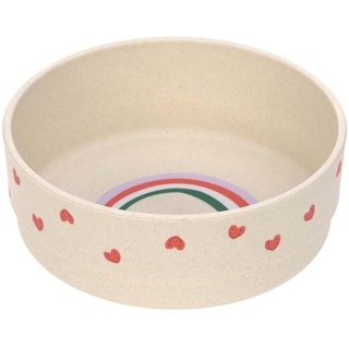 Lässig Kinder Schüssel Schälchen Kindergeschirr ohne Melamin, BPA-frei, für Spülmaschine und Mikrowelle/Bowl Happy Rascals Heart lavender