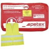 Petex 43939712 Plus rot DIN 13164:2022 inkl. Warnweste gelb EN 20471 Verbandtasche Inkl. Warnweste P