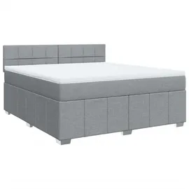 vidaXL Boxspringbett 180 x 200 cm Hellgrau