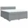 vidaXL Boxspringbett 180 x 200 cm Hellgrau