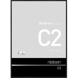 Bilderrahmen C2 50 x 70 cm Aluminium Schwarz